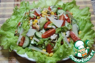 Салат с морепродуктами "Голос моря"