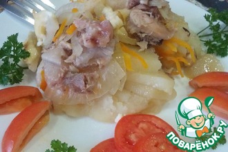 Картофель с тушенкой в духовке