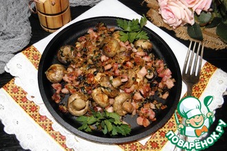 Горячая закуска из шампиньонов