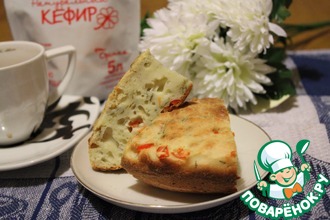 Кекс с болгарским перцем и укропом