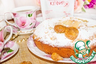 Пышный манник с инжиром