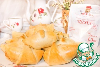 Творожные рогалики с джемом