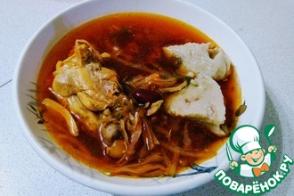 Борщ с галушкой