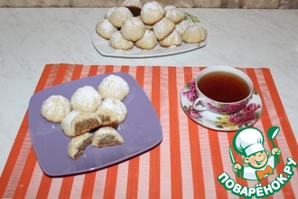 Печенье песочное с ореховой начинкой