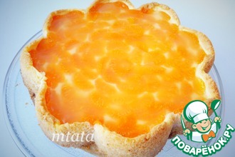 Песочный пирог с мандаринами