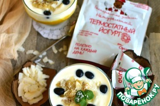 Десерт «Чунга-Чанга» с кокосовым йогуртом