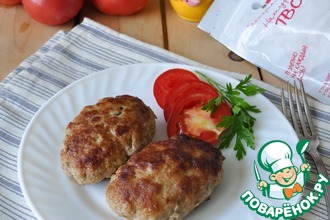 Котлеты, фаршированные творогом и вялеными томатами