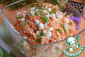 Салат с морковью и творогом