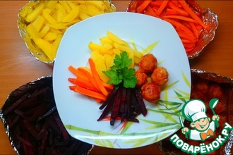 Ужин с запеченными овощами "Все и сразу"