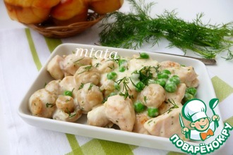 Куриная грудка быстрая в соусе