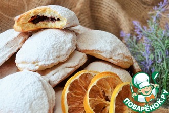 Творожное печенье с шоколадом и орехами