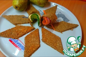 Мягкие ржаные хлебцы с грушей