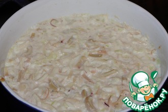 Запеканка из кальмара