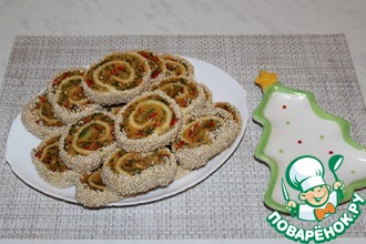 Рулеты с картофелем и болгарским перцем