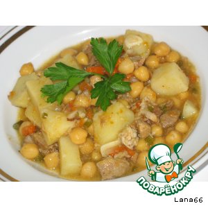 Свинина с горохом Нут