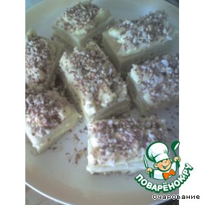 Пирожные бисквитные с орехами