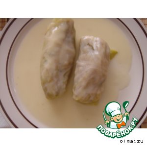 Голубцы в белом соусе
