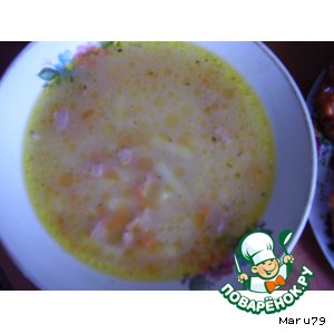 Быстрый сырный суп