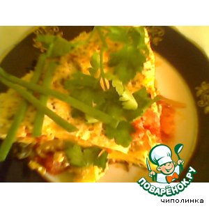 Омлет с грибами