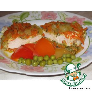 Куриная грудка с овощами
