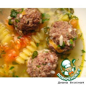 Суп с фрикадельками