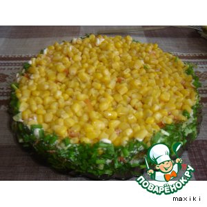 Салат слоеный с тунцом