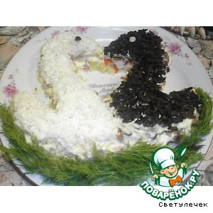 Салат"Лебеди"