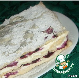 Мильфeй с черникой
