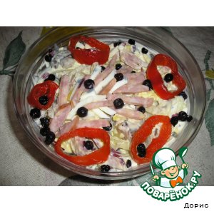 Салат с ... черникой
