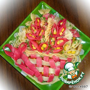 Овощное рагу с макаронами "Оранжевое настроение"