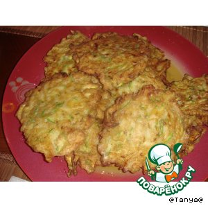 Кабачковые оладьи