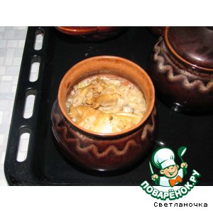 Курочка с рисом в горшочке