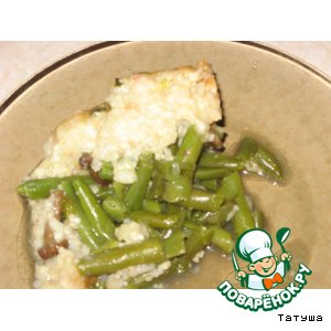 Фасолевая запеканка с кальмарами