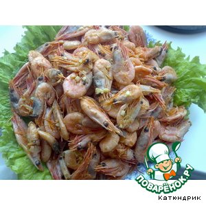 Креветки жареные