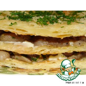 Несладкий грибной тортик