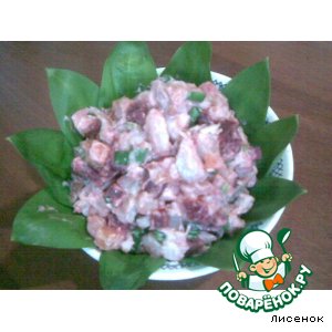 Мясной салат из... пароварки