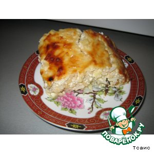 Запеканка творожно-рисовая с яблоком