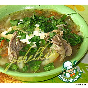 Рассольник с курицей