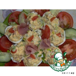 Фаршированные яйца "Казино"
