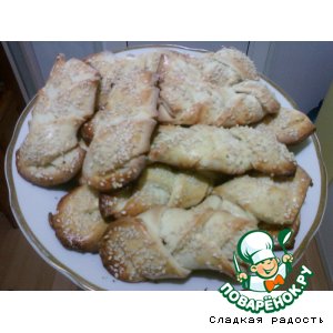 Печенье "Косички с кунжутом"