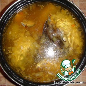 Уха из форели золотистая