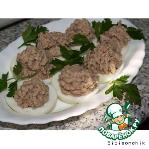 Яйца фаршированные "Рыбка"