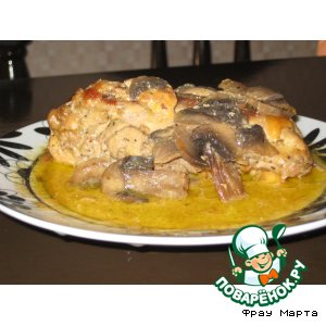 Кармашки из куриных грудок с овощами