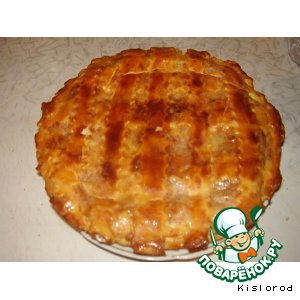 Пирог с курицей в сметане
