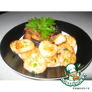 Жареные морские гребешки