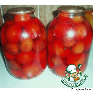 Маринованные помидоры со сливами