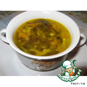 Суп с морской капустой