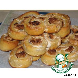 Творожные ушки с кокосом