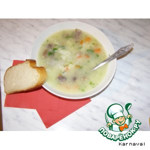 Суп из куриных потрохов