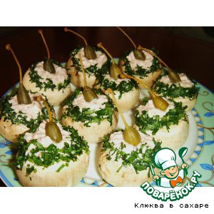 Шампиньоны с начинкой "Зазеркалье"